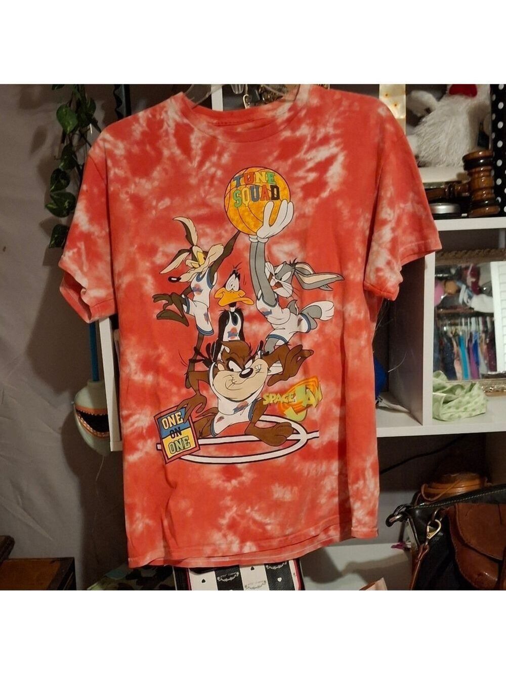 Space Jam Tie-Dye T-Shirt Sz MED